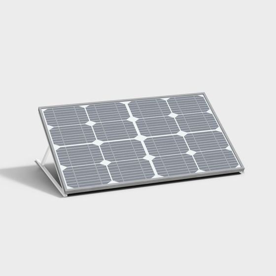 Stylish Solar Panel 3D Model