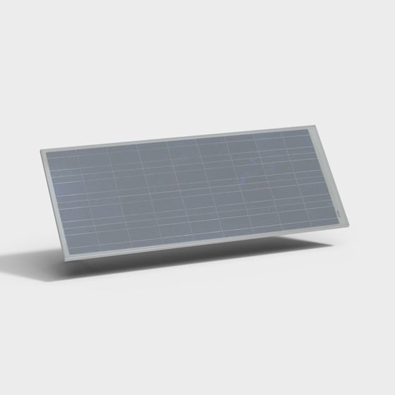 Low-Polygon Solar Panel 3D Model