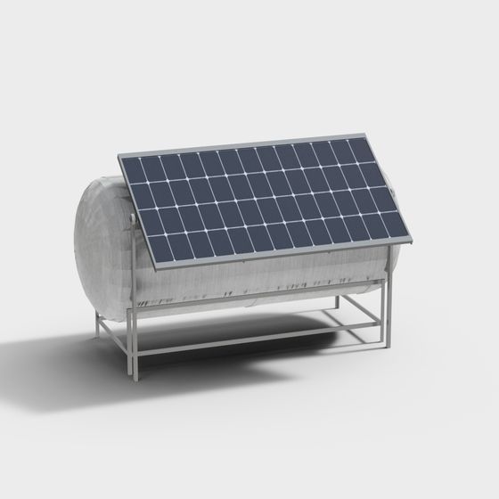 Solar Power Station 3D model for Creative Projects