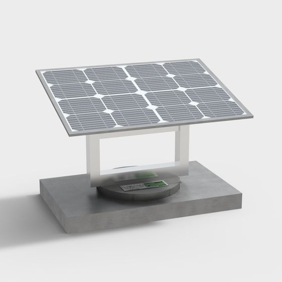 Solar Panel Stand 3D model