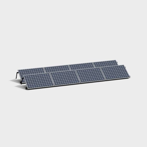 Solar Panel Array 3D model