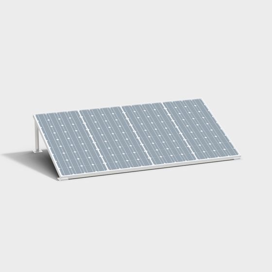 Low-Poly Solar Panel 3D model