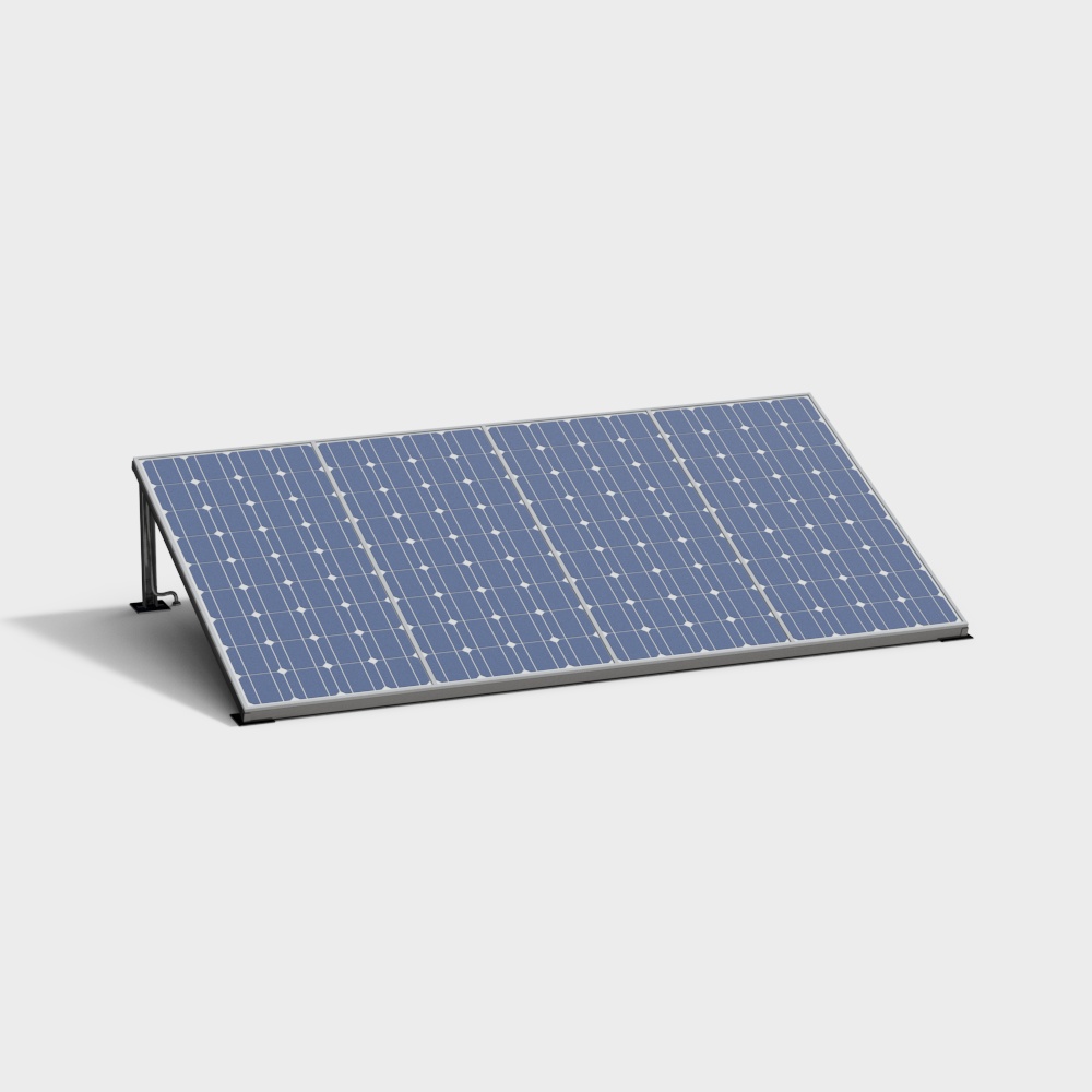 Stylish Solar Panel 3D model for Sustainable Design