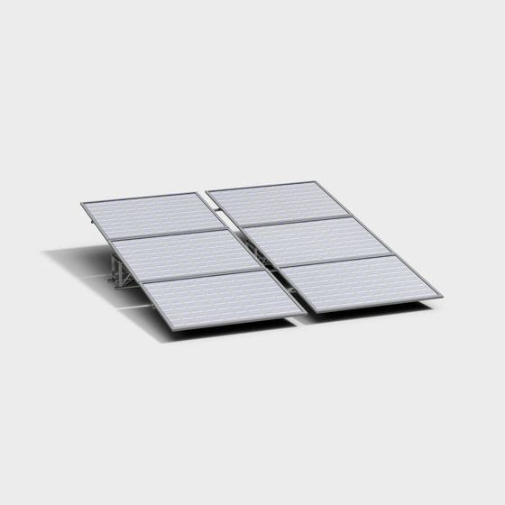 Solar Array 3D model for Modern Projects