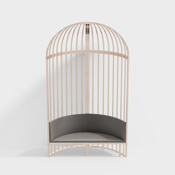 Birdcage Sofa 3D model - Unique Modern Design