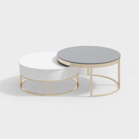 Elegant Round Dance Table 3D model
