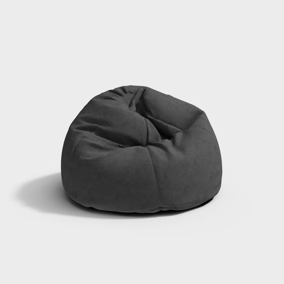 Gray Southeast Asian Lazy Sofa 3D Model