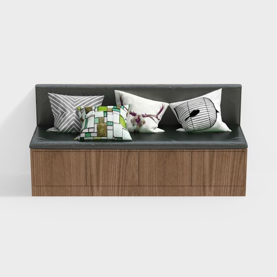 Contemporary Low-Poly Sofa 3D model