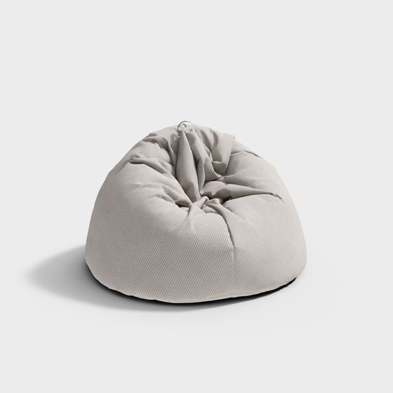 Modern Southeast Asian Lazy Sofa 3D Model in Beige