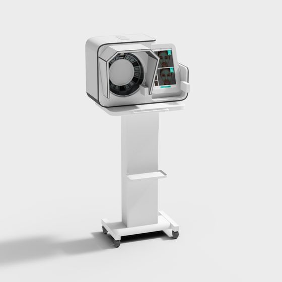 Test Facial Beauty Instrument 3D Model in Black and Gray