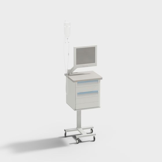 Medical Beauty Equipment 3D Model in Gray