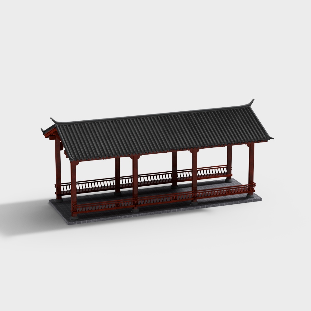 Exquisite Traditional Pagoda 3D model