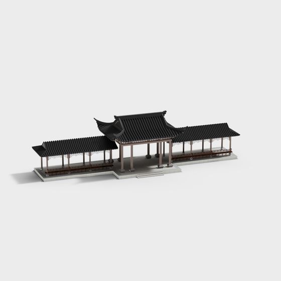 Traditional Chinese Pavilion 3D model
