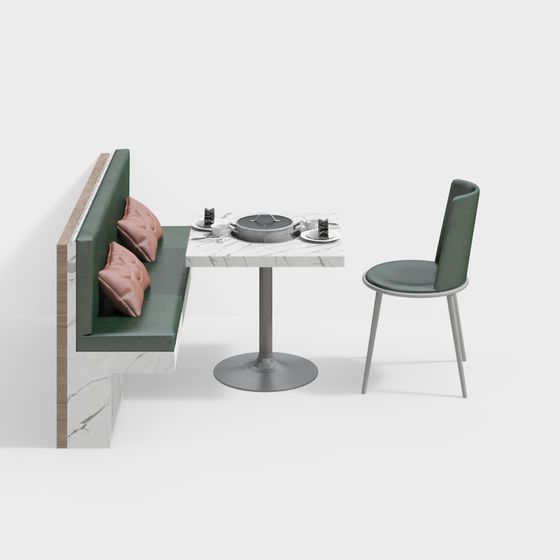 Urban Corner Café 3D model