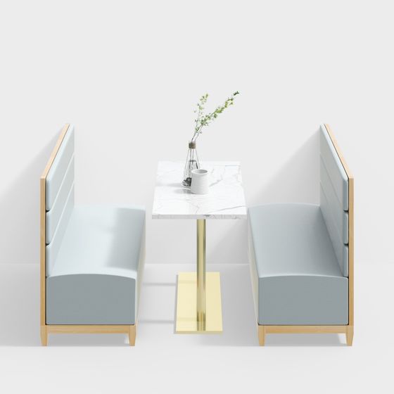 Minimalist Cafe Corner 3D model