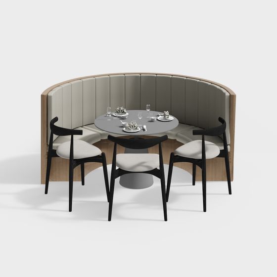 Urban Corner Dining Table 3D model