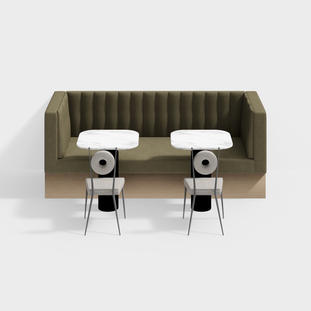 Combinaison de canapé de stand de restaurant d'Asie du Sud-Est