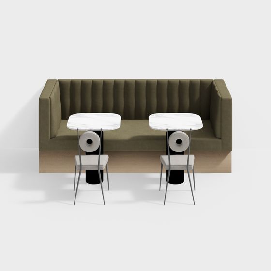 Combinaison de canapé de stand de restaurant d'Asie du Sud-Est