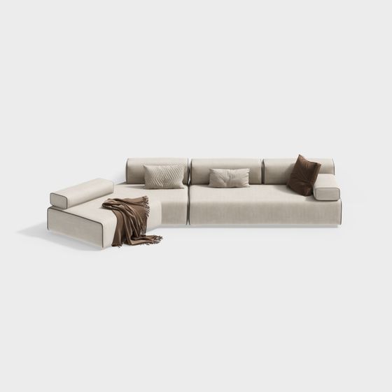 Urban Comfort Sofa 3D model