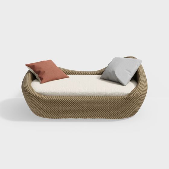 Modern Low-Poly Sofa Chair 3D model