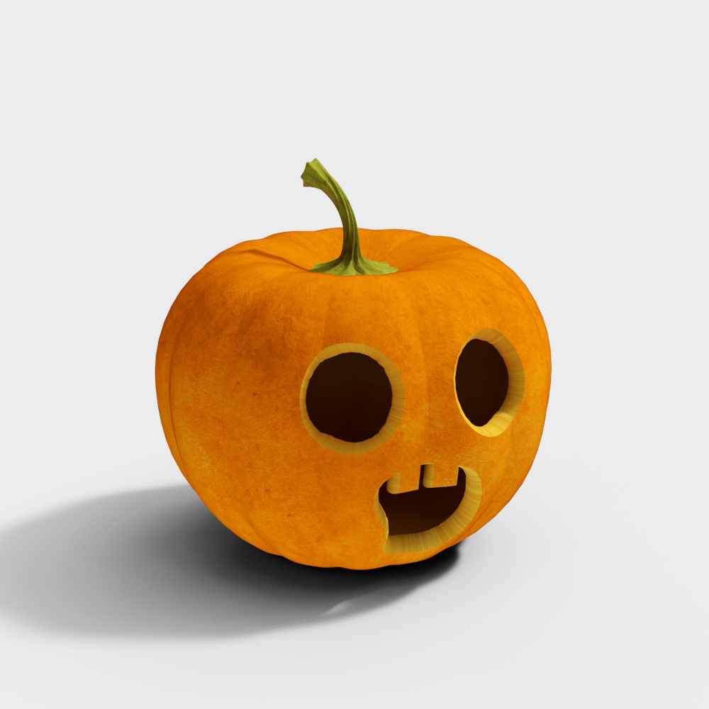 Halloween Pumpkin 3D Model – Detailed Festive Decoration