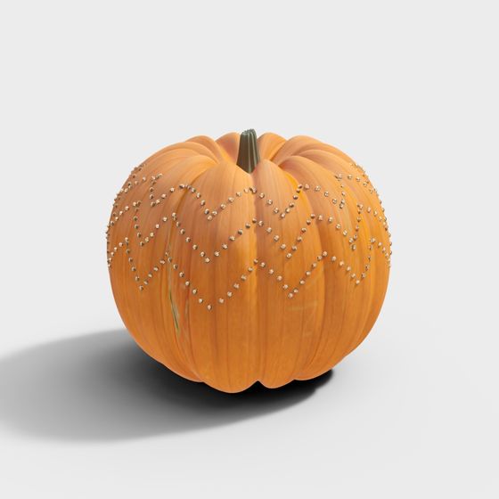 Dazzling Pumpkin 3D model for Halloween Decor