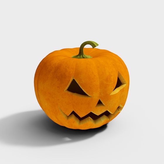 Realistic Jack-O'-Lantern 3D model
