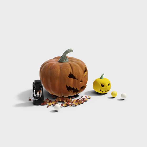 Halloween Pumpkin Party 3D model