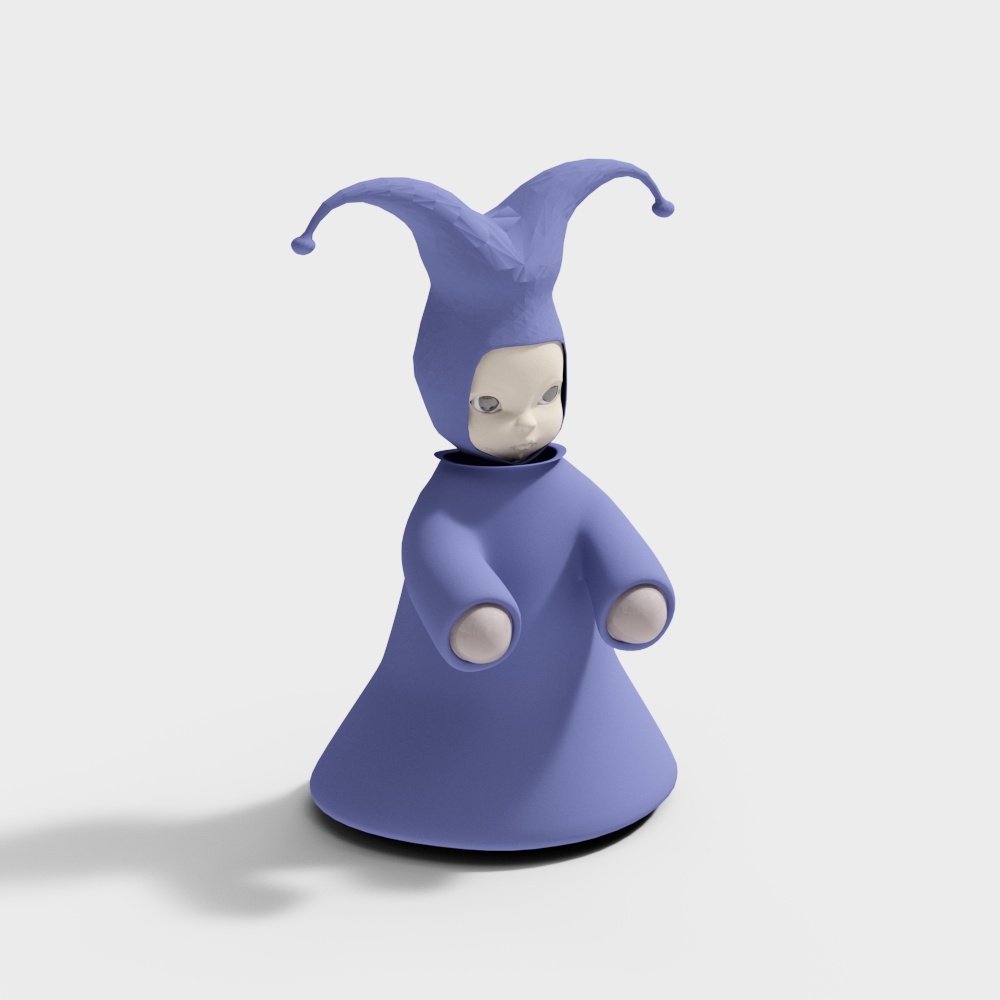 Paper Art Jester 3D model