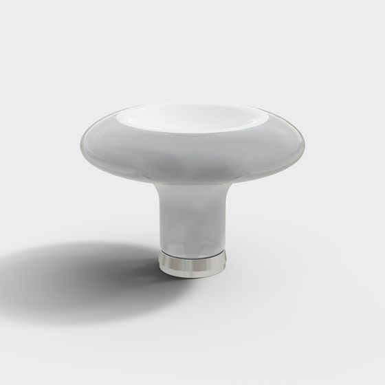 Elegant Glass Mushroom Lamp 3D model
