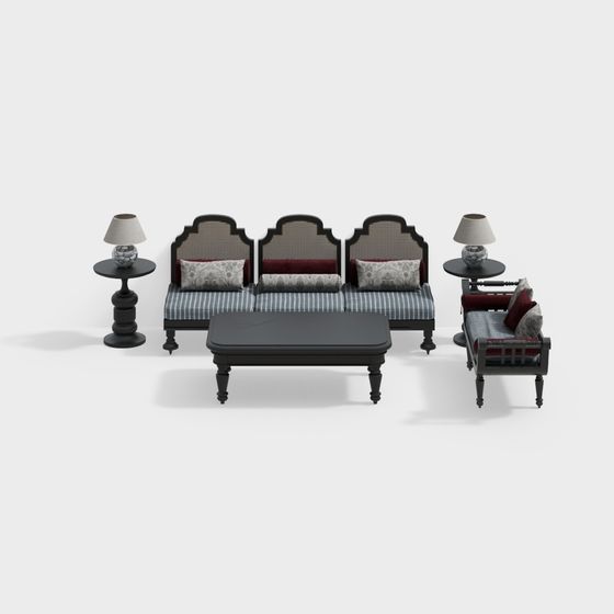 Retro Sofa 3D model for Modern Design