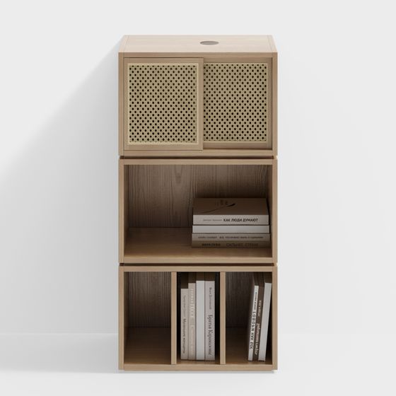 Wooden Storage Cabinet 3D Model