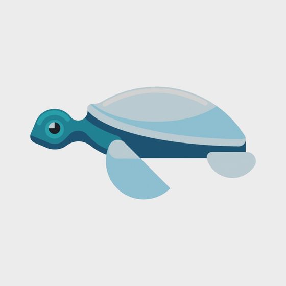 Blue Sea Turtle 3D model