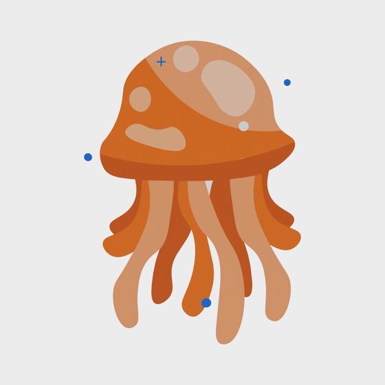 Low-Poly Jellyfish 3D model for Ocean Themes
