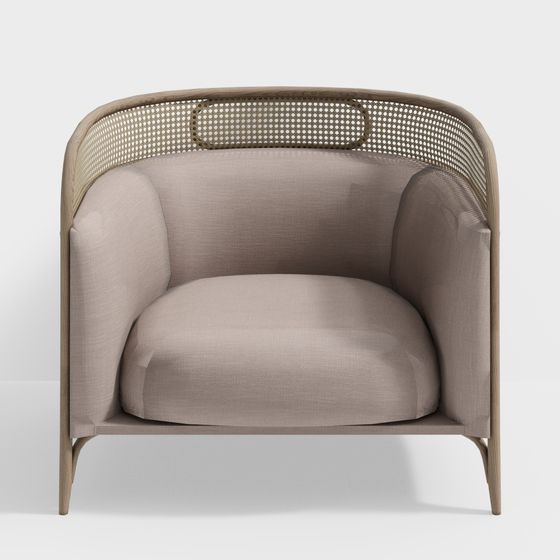 Elegant Low-Polygon 3D Chair Model for Modern Interiors