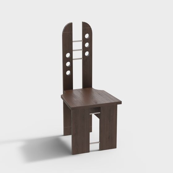 Artistic Low Poly Chair 3D model