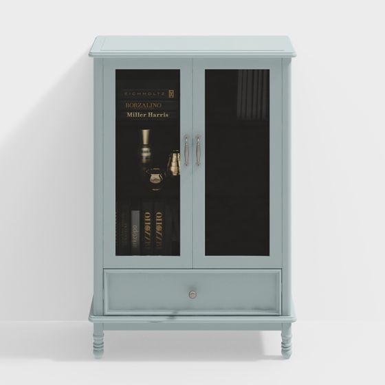 Elegant Vintage Bookshelf 3D model