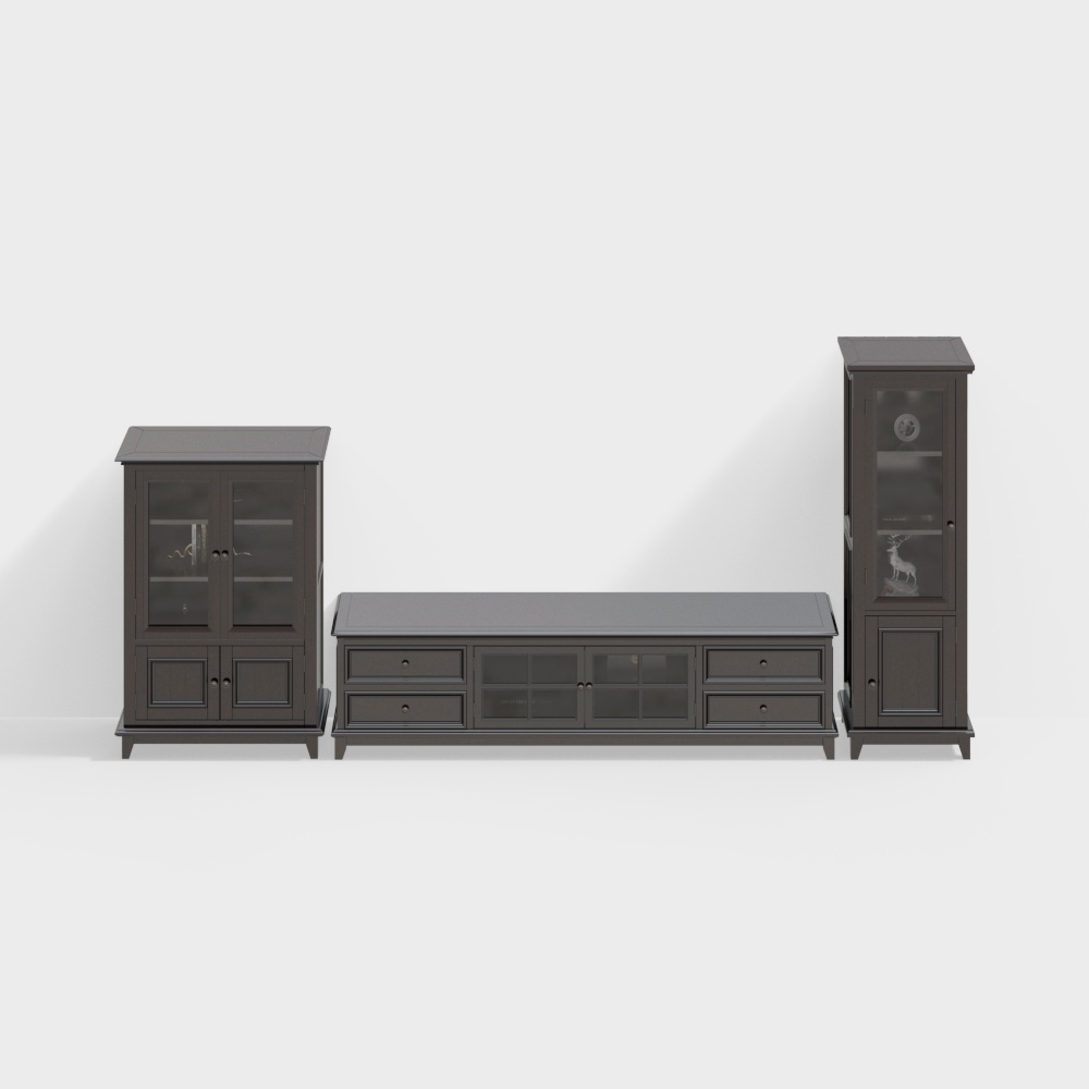 American TV cabinet combination