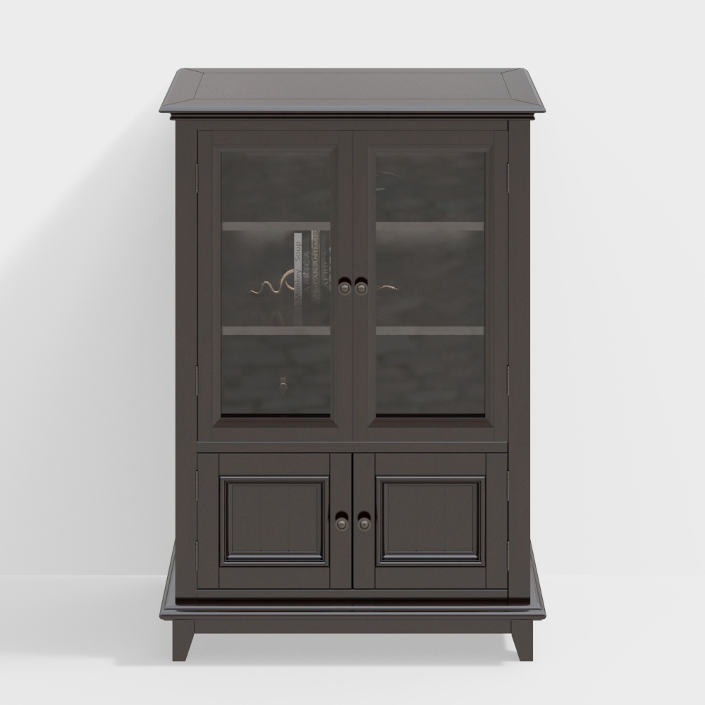 American style TV cabinet double door side cabinet