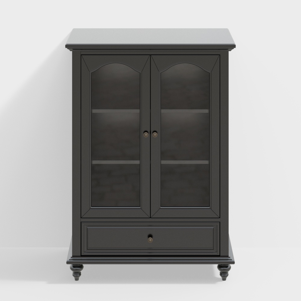 American style TV cabinet double door side cabinet