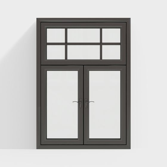 Elegant Low-Polygon Window 3D model