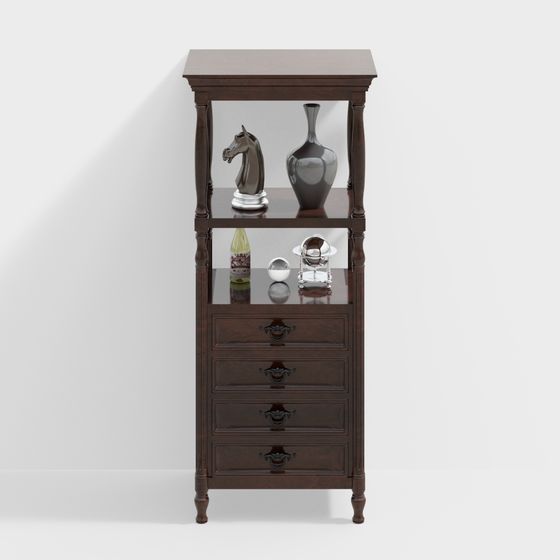 Vintage Bookshelf 3D Model for Modern Spaces