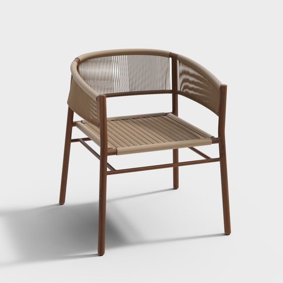 Cozy Weave Chair 3D model