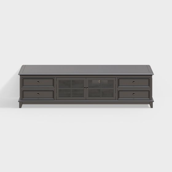 Minimalist Elegant TV Cabinet 3D model