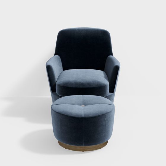 Elegant Armchair 3D model for Modern Interiors