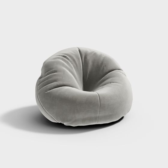 Southeast Asian Lazy Sofa 3D Model in Blue for Relaxation