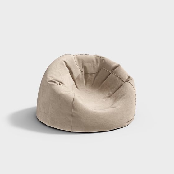 Low Poly Bean Bag Chair 3D model