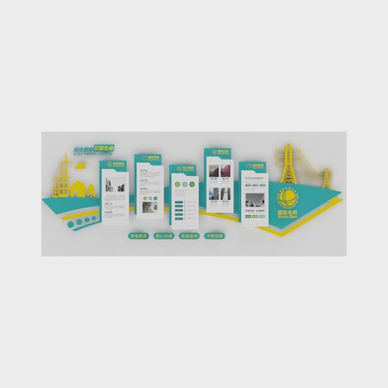 Electric Safety Display Board 3D model