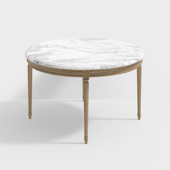 Stylish Round Table 3D Model for Modern Interiors