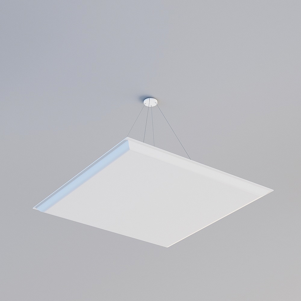 Minimalist Hanging LED Light 3D model